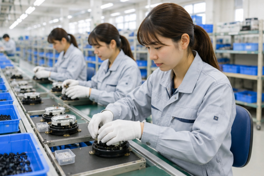 電磁式メーターの組立作業スタッフ 未経験可 研修あり 二交替制